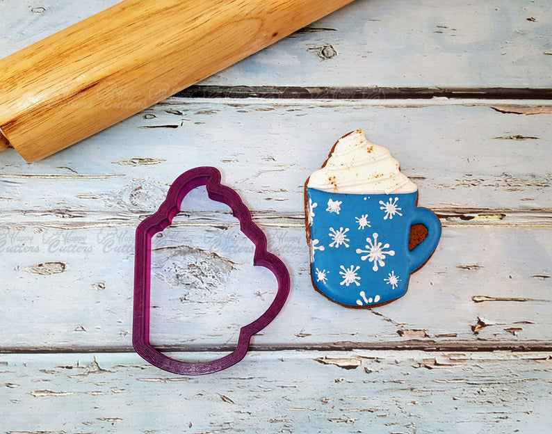 Hot Cocoa Mug #1 or Hot Chocolate Mug or Cup Cookie Cutter and Fondant Cutter and Clay Cutter, mug cookie cutter, coffee mug cookie cutter, beer mug cookie cutter, beer cookie cutter, coffee cookie cutter, coffee cup cookie cutters, cookie cutters dollar general, sailboat cookie cutter, bat cookie cutter, bridal shower cookie cutters, snowflake cookie cutter set, dog bone shaped cookies, hey duggee cookie cutter, krampus cookie cutter, happy cutters, best cookie cutters
