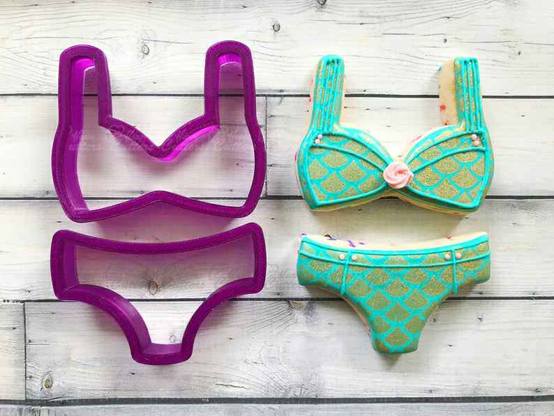 2 Piece Bikini  or Bra and Panties or Underwear Cookie Cutter or Fondant Cutter and Clay Cutter,
                      dress cookie cutter, high heel cookie cutter, high heel shoe cookie cutter, perfume bottle cookie cutter, ballet cookie cutter, corset cookie cutter, trump cookie cutter, gymnast cookie cutter, tinkerbell cookie cutter, christmas cookie cutters michaels, peach cookie cutter, cat face cookie cutter, scottie dog cookie cutter, marine corps cookie cutter,
                      