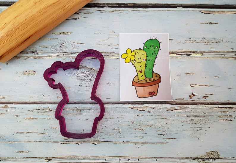 Michelle's Double Cactus in a Pot #4 Cookie Cutter and Fondant Cutter and Clay Cutter,
                      cactus cutter, cactus cookie cutter, cactus cookie cutter set, sweet sugarbelle cactus, cactus cookie cutter michaels	, mini cactus cookie cutter, possum cookie cutter, 8 cookie cutter, extra large cookie cutters, baby dress cookie cutter, minnie mouse bow cookie cutter, bee shaped cookie cutter, cool cookie shapes, cancer ribbon cookie cutter,
                      