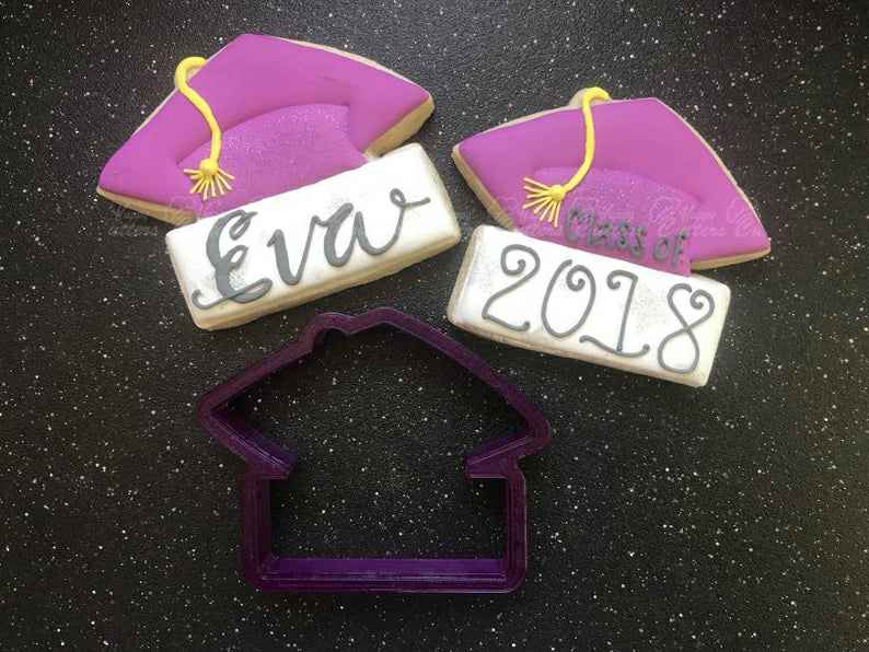 Miss Doughmestic Graduation Cap with Name or Year Plaque Cookie Cutter or Fondant Cutter and Clay Cutter,
                      graduation cookie cutters, graduation cap cookie cutter, graduation hat cookie cutter, grad cookie cutter, grad cap cookie cutter, graduation cookie cutters michaels, safari animal cookie cutters, round pastry cutter, graduation cookie cutters michaels, cool cookie cutters, acorn cookie cutter, cookie cutter cake, hello kitty cutter, triceratops cookie cutter,
                      