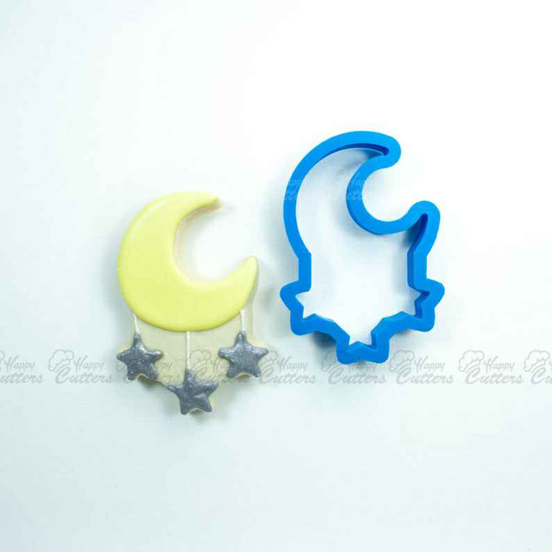 Moon with Falling Stars Cookie Cutter,
                      star cookie cutter, star shaped cookie cutter, small star cookie cutter, star shape cutter, star fondant cutter, outer space cookie cutters, sea cookie cutters, transport cookie cutters, 40 cookie cutter, 50th birthday cookie cutters, sleigh cookie cutter, harry potter cookie cutter set, wine bottle cookie cutter, mexican fiesta cookie cutters,
                      