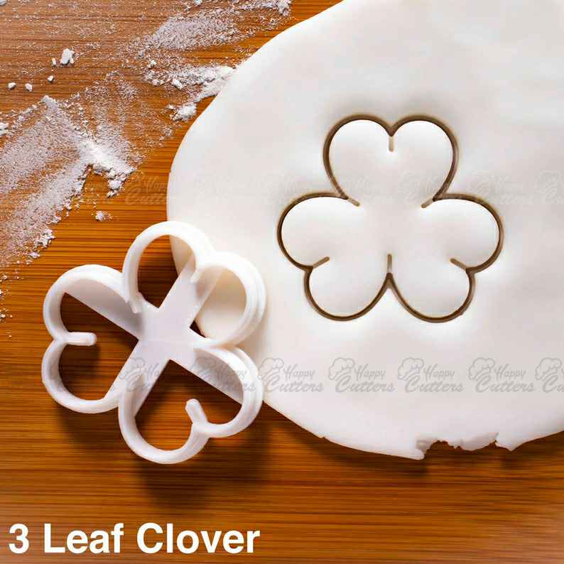 3 Leaf Clover cookie cutter |  biscuit cutters shamrock sprig Ireland patron saint Holy Trinity seamair óg St. Patrick Day,
                      fall cookie cutters, mini fall cookie cutters, wilton fall cookie cutters, leaf cookie cutter, maple leaf cookie cutters, leaf fondant cutter, periodic table cookie cutters, baby feet cookie cutter, barbell cookie cutter, zoo animal cookie cutters, palm leaf cookie cutter, animal cracker cookie cutters, ice cream cookie cutter, best linzer cookie cutters,
                      