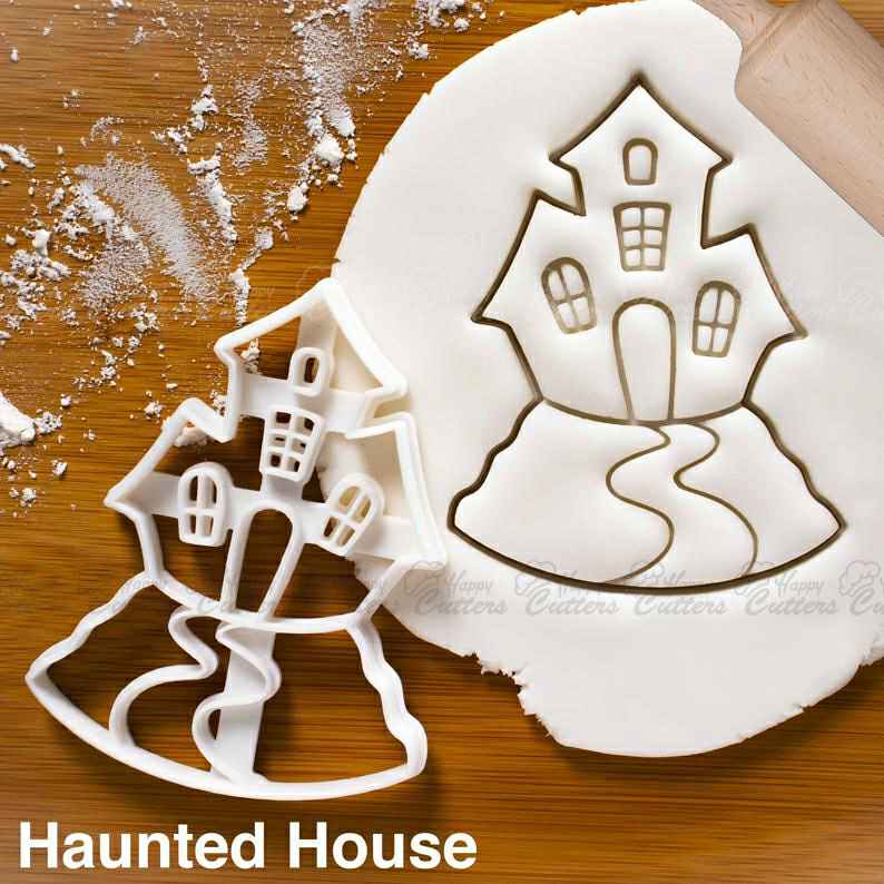 Haunted House cookie cutter |  biscuits cutters neopagan Halloween ghosthouse dead spirits witch gothic horror ghost spooky scary,
                      house cookie cutter, gingerbread house cookie cutters, gingerbread house cutters, house cutter, house shaped cookie cutter, gingerbread house cutter set, 4 inch alphabet cookie cutters, guitar shaped cookie cutter, sweet sugarbelle unicorn, teddy bear cutter, swan cookie cutter, buy christmas cookie cutters, dia de los muertos cookie cutters, dollar store cookie cutters,
                      