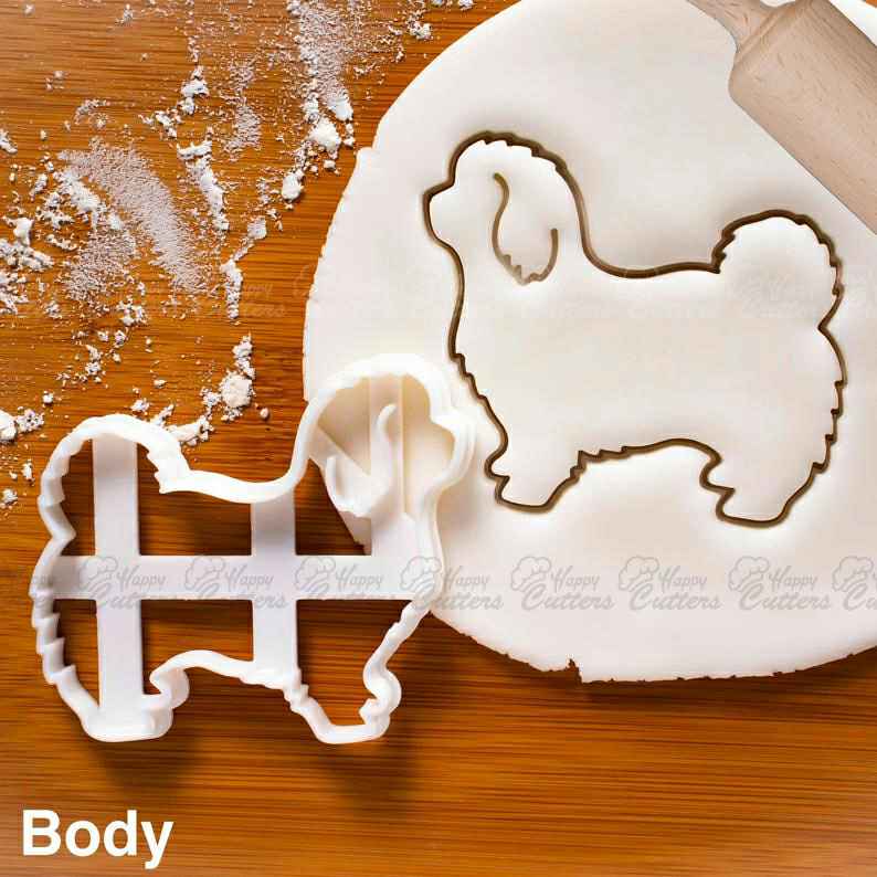 Maltese Body cookie cutter |  biscuit fondant clay toy terrier dog treats kennel canine silhouette outline  rescue cute gift,
                      dog paw cutter, dog bone cookie cutter, animal cutters, dog cookie cutters, dog shaped cookie, cat cookie cutter, canadian cookie cutters, stethoscope cookie cutter, crumbs custom cookie cutters, custom cookie stamp, easter egg cookie cutter, thumbprint cookie cutter, elephant cutter, wildlife cookie cutters,
                      