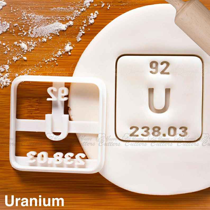 Uranium Periodic Table Element cookie cutter - Radioactive Science Themed Halloween Party,
                      science cookie cutters, dna cookie cutter, lab cookie cutter, anatomy cookie cutters, anatomical cookie cutter, periodic table cookie cutters, christmas stocking cookie cutter, golden retriever cookie cutter, fairy cookie cutter, sweet sugarbelle christmas, chiefs cookie cutter, copper gifts cookie cutters, harry potter cutters, 3d christmas cookie cutters,
                      