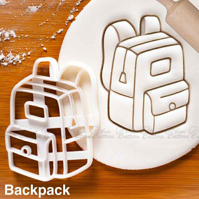 Backpack cookie cutter - Bake Back to School Party biscuits,
                      graduation cookie cutters, graduation cap cookie cutter, graduation hat cookie cutter, grad cookie cutter, grad cap cookie cutter, graduation cookie cutters michaels, air jordan cookie cutter, yng llc cookie cutters, pants cookie cutter, harry potter cookie cutters, pumpkin cookie cutter, pitbull cookie cutter, large gingerbread cookie cutter, 8 inch round cookie cutter,
                      