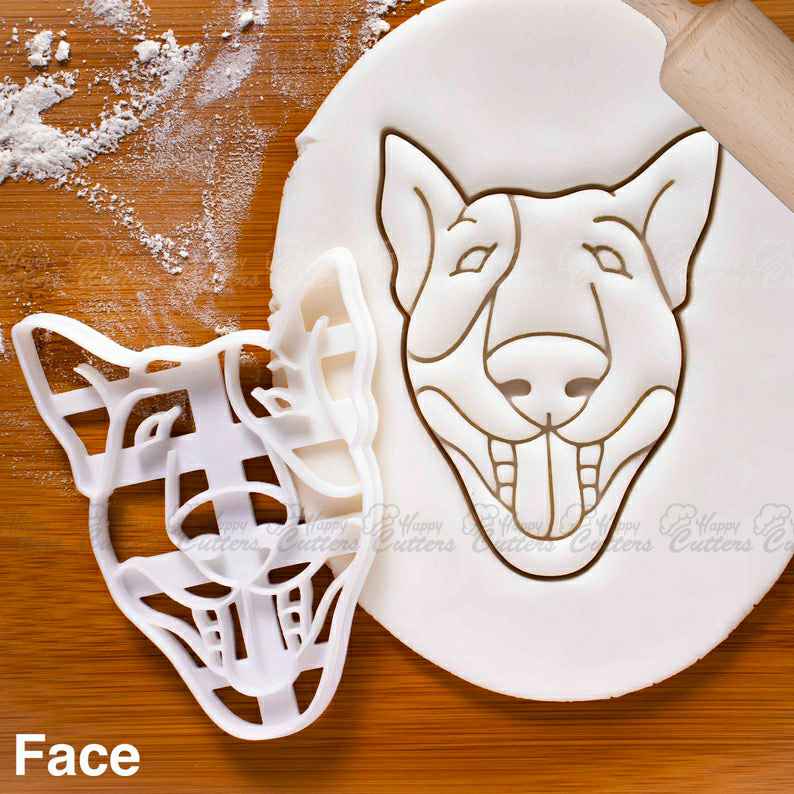 English Bull Terrier's Face cookie cutter | dog biscuit clay Terrier Terriers White Cavalier Wedge Head The Gentleman's Companion Gladiator,
                      dog paw cutter, dog bone cookie cutter, animal cutters, dog cookie cutters, dog shaped cookie, cat cookie cutter, bunny face cookie cutter, peace sign cookie cutter, small bone cookie cutter, large gingerbread house cookie cutter, mason jar cookie cutter, linzer cutter, tupperware cookie cutters, voodoo cookie cutter,
                      