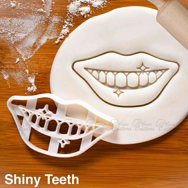 Shiny Teeth cookie cutter |  biscuit cutters dentist clinic Dentistry scaling polish Dental exam mouth smile treatment endodontic,
                      medical cookie cutters, tooth shaped cookie cutter, lips cookie cutter, nurse cookie cutters, stethoscope cookie cutter, syringe cookie cutter, flamingo cutter, d20 cookie cutter, wilton cookie stamps, dog cookie cutters near me, care bear cookie cutter, bull terrier cookie cutter, bakerlogy cookie cutters, dog biscuit cookie cutter,
                      