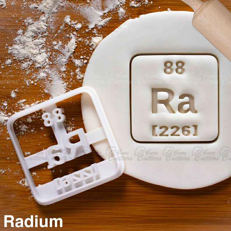 Radium cookie cutter |  biscuit cutters Marie Curie Polonium radioelement periodic table element science scientist nobel prize,
                      science cookie cutters, dna cookie cutter, lab cookie cutter, anatomy cookie cutters, anatomical cookie cutter, periodic table cookie cutters, heavy duty cookie cutters, dr who cookie cutters, beagle cookie cutter, bts cookie cutter, scottish terrier cookie cutter, one piece cookie cutter, cookie cutter with handle, heart shaped cookie cutter dollar store,
                      