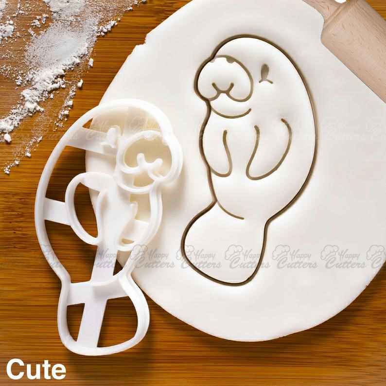Cute Manatee cookie cutter |  biscuit cutters sea cows river animal sea birthday party zoo baby shower Trichechus Wildlife | Animal Cookie Cutters,
                      animal cutters, animal cookie cutters, farm animal cookie cutters, woodland animal cookie cutters, elephant cookie cutter, dinosaur cookie cutters, outer space cookie cutters, snake cookie cutter, meeple cookie cutter, basketball jersey cookie cutter, tiny star cookie cutter, mini crown cookie cutter, aladdin cookie cutters, geometric cookie cutters,
                      