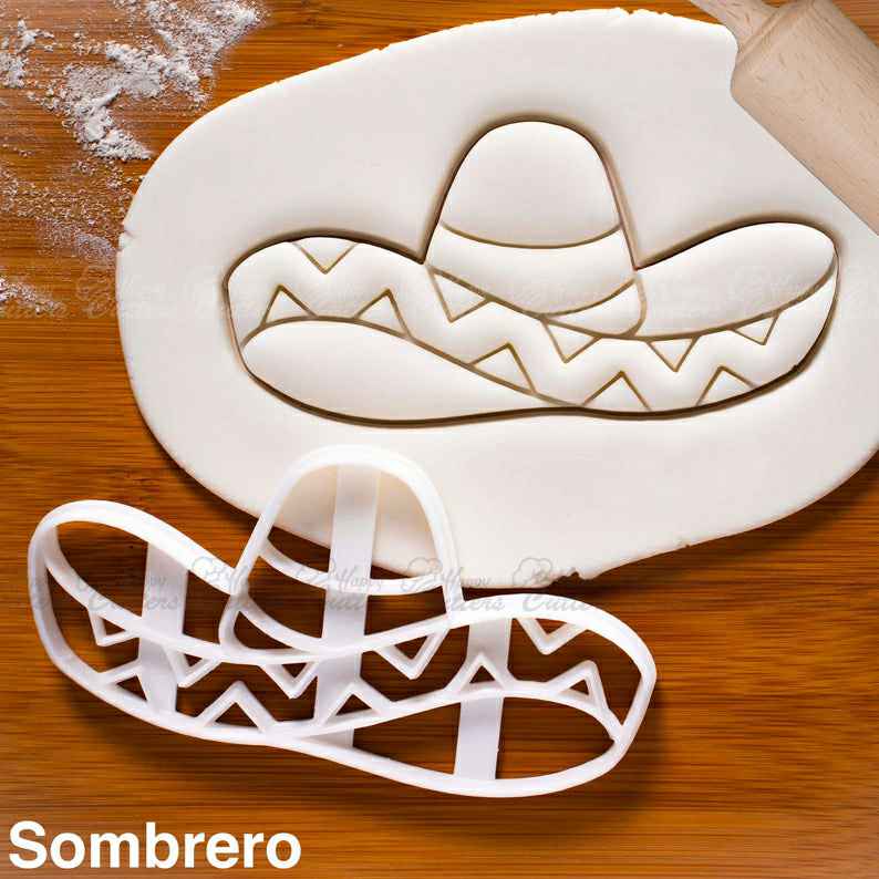 Sombrero Hat cookie cutter |  biscuit cutters Mexican party,
                      dress cookie cutter, t shirt cookie cutter, shirt cookie cutter, pants cookie cutter, jacket cookie cutter, tutu cookie cutter, 50th birthday cookie cutters, lol doll cookie cutter, champagne cookie cutter, paw patrol logo cutter, airplane cutter, square fondant cutter, snowflake cookie cutter michaels, baby grow cookie cutter,
                      