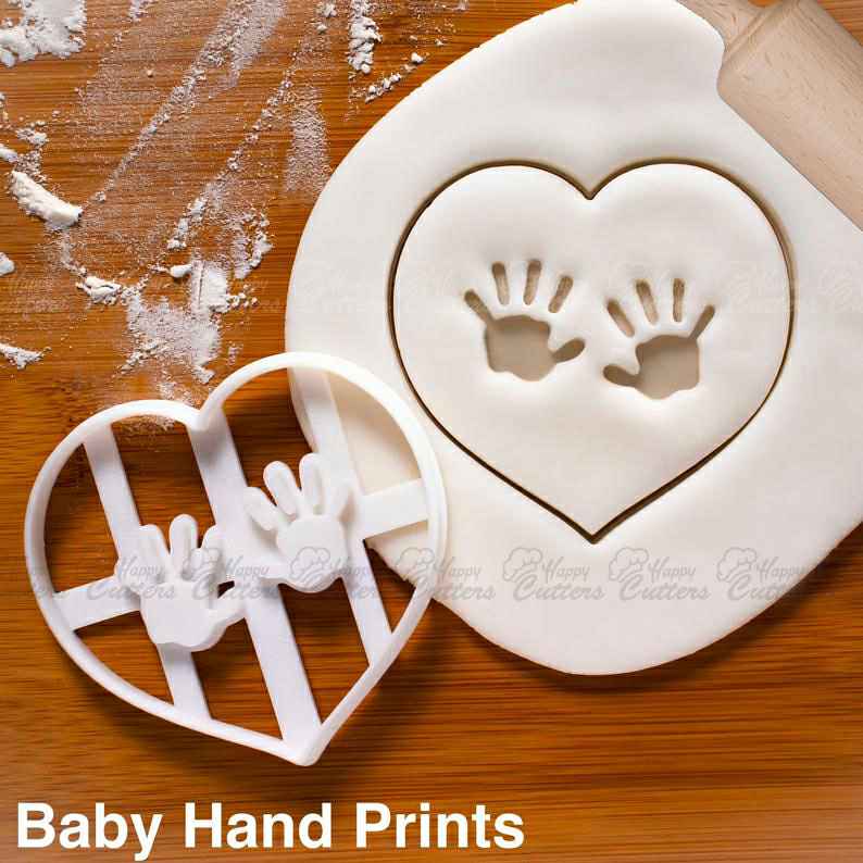 Baby Hand Prints Cookie Cutter | biscuit cutters baby shower party favors infant child newborn arrival birth life imprints craft | Baby Shower,
                      baby shower cutters, baby shower cookie cutters, baby shower fondant cutters, baby shower cutter, boss baby cookie cutter, baby themed cookie cutters, yoshi cookie cutter, fondant cookie cutters, yummi yogi cookie cutters, bowling pin cookie cutter, car shaped cookie cutters, t rex cookie cutter, embossed cookie cutters, minnie mouse cake cutter,
                      