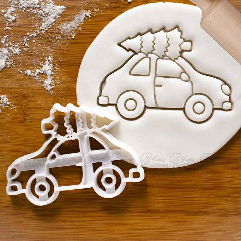 Christmas Tree on Car cookie cutter |  cutters Santa Claus Xmas party winter transport festival festive celebration pine Yule tree,
                      christmas cookie cutters, santa head cookie cutter, christmas cutters, christmas cookie cutter set, best christmas cookie cutters, winter cookie cutters, electric cookie cutter, large square cookie cutter, flower biscuit cutter, voodoo doll cookie cutter, square plaque cookie cutter, alpaca cookie cutter, stainless steel cookie cutters, paw patrol cookie cutter set,
                      