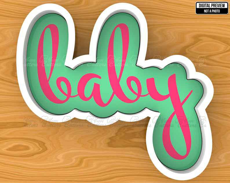 Baby Hand Lettered Cookie Cutter, Selectable sizes, Sharp Edge Upgrade Available SKU1492,
                      letter cookie cutters, cursive letter cookie stamp, cursive letter fondant cutters, fancy letter cookie cutters, large letter cookie cutters, letter shaped cookie cutters, large snowflake cookie cutter, fancy letter cookie cutters, unicorn cake cutter, plaque cookie cutter, biscuit cutter, pig cookie cutter, christmas cookie cutters kmart, red truck cookie cutter,
                      