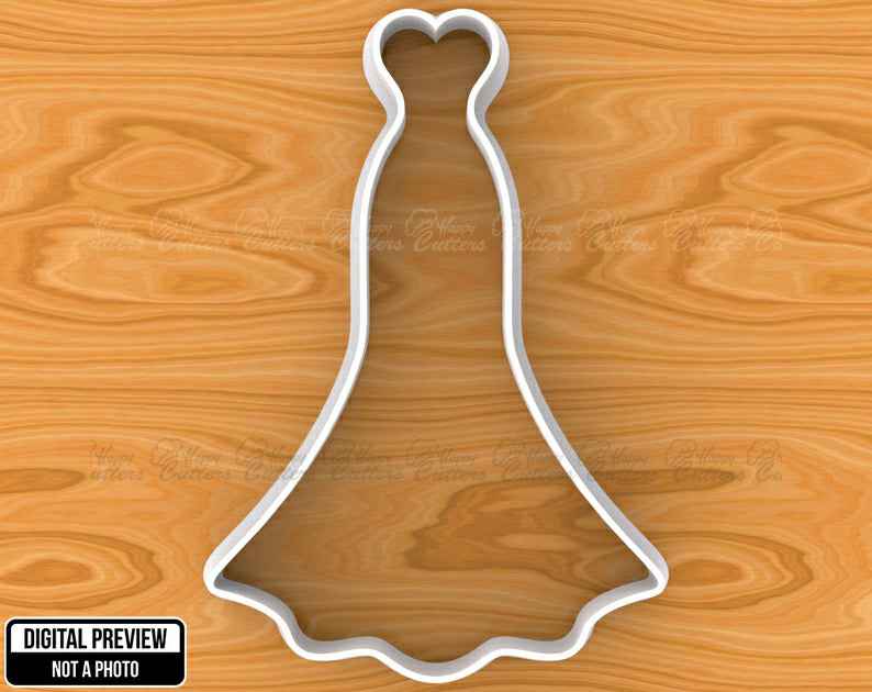 Wedding Dress Cookie Cutter, Selectable sizes, Sharp Edge Upgrade Available SKU1130, wedding cookie cutters, wedding dress cookie cutter, wedding cake cookie cutter, wedding cookie stamp, wedding ring cookie cutter, wedding bell cookie cutter, house cookie cutter, baby jesus cookie cutter, iron man cookie cutter, roblox cookie cutter, bird cookie cutter, winter hat cookie cutter, cookie cutter tree, bride to be cookie cutter, happy cutters, best cookie cutters