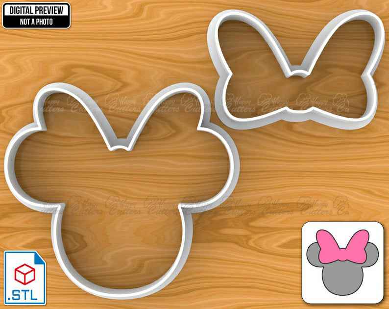 Minnie Mouse Cookie Cutter Set: Separate Head and Bow, Selectable sizes, Sharp Edge Upgrade SKU1435, mickey mouse cookie cutter, minnie mouse cookie cutter, mickey mouse cutter, mouse cookie cutter, minnie mouse cutter, mickey mouse cookie cutter michaels, pastry cutter set, goldendoodle cookie cutter, toy story fondant cutters, st patrick cookie cutters, cotton candy cookie cutter, teardrop cookie cutter, star pastry cutters, tinkerbell cookie cutter, happy cutters, best cookie cutters