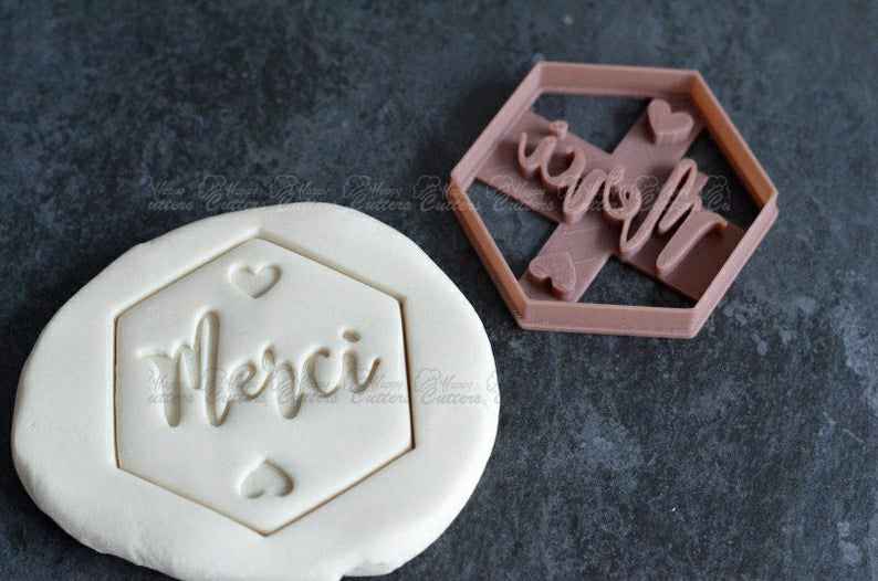 Merci cookie cutter - French word cookie cutter - Teacher cookie cutter - Cookie cutter for Wedding favor - Babyshower favor - French touch,
                      baby shower cutters, baby shower cookie cutters, baby shower fondant cutters, baby shower cutter, boss baby cookie cutter, baby themed cookie cutters, vintage santa cookie cutter, mason jar cookie cutter, stranger things cookie cutter, wiener dog cookie cutter, ear cookie cutter, christmas playdough cutters, flag cookie cutter, toucan cookie cutter,
                      