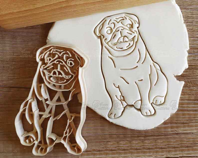 Pug Puggy Puggie Dog Cookie Cutter Pastry Fondant Dough Biscuit,
                      dog paw cutter, dog bone cookie cutter, animal cutters, dog cookie cutters, dog shaped cookie, cat cookie cutter, genie lamp cookie cutter, fancy letter cookie cutters, teepee cookie cutter, tetris cookie cutters, starbucks cookie cutter, jumbo gingerbread man cookie cutter, simba cookie cutter, cupcake cookie cutter,
                      