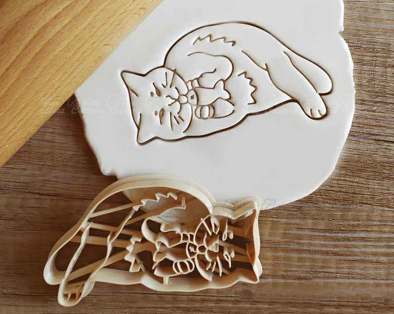 Cat with a Fish Cookie Cutter Pastry Fondant Dough Biscuit,
                      dog paw cutter, dog bone cookie cutter, animal cutters, dog cookie cutters, dog shaped cookie, cat cookie cutter, panther cookie cutter, ugly christmas sweater cookie cutter, wilton cutters, happy birthday cookie stamp, playstation cookie cutter, fairy cookie cutter, gingerbread cookie molds, ugly christmas sweater cookie cutter,
                      