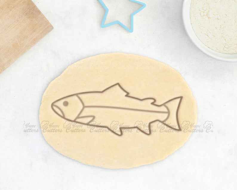 Salmon Cookie Cutter - Trout Cookie Cutter Fish Cookie Cutter Fisherman Gift,
                      animal cutters, animal cookie cutters, farm animal cookie cutters, woodland animal cookie cutters, elephant cookie cutter, dinosaur cookie cutters, square pastry cutter, mini gingerbread house cookie cutter, jh cookie cutters, biscuit cutters asda, superhero fondant cutters, homemade biscuit cutter, sandwich cutters for kids, weed plant cookie cutter,
                      