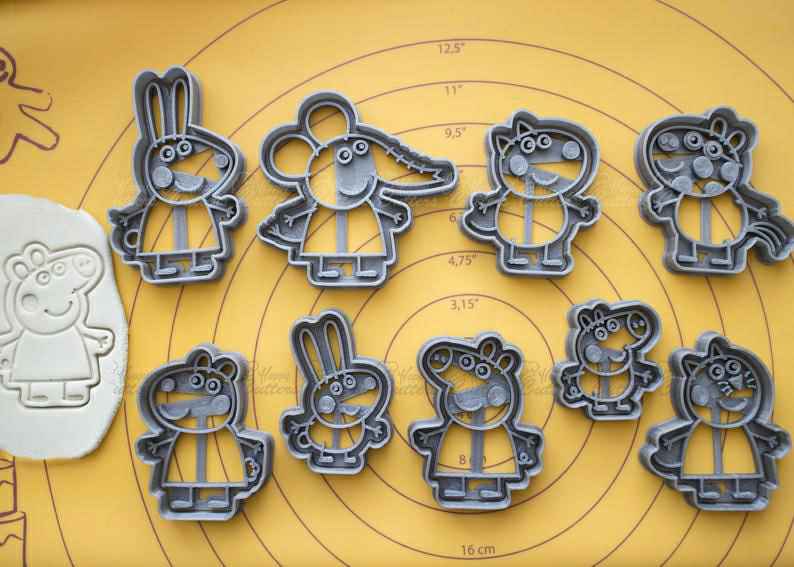 Peppa Pig Cookie Cutter |  Peppa Pig Biscuit Mold |  Peppa Pig Birthday Peppa Pig gift | Set 9 pcs.,
                      pig cutter, peppa pig cookie cutter, pig cookie cutter, peppa pig cutter, peppa pig fondant cutter, pig shaped cookie cutter, rick and morty cookie cutter, fred cookie cutters, fruit and vegetable shape cutter, i love you cookie cutter, big w cookie cutters, skeleton cookie cutter, mickey mouse fondant cutter, cookie moulds,
                      