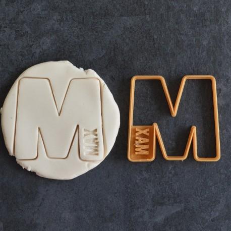 personalized cookie cutter stamp