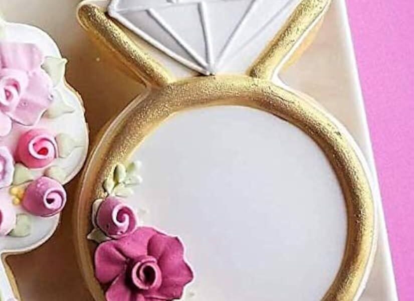 diamond ring cookie