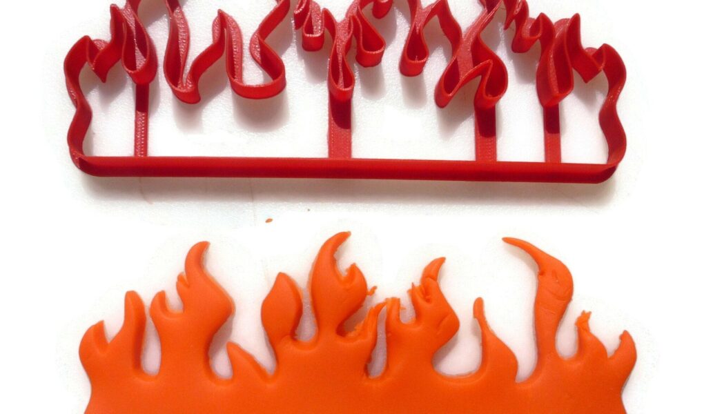 flame fondant cutter