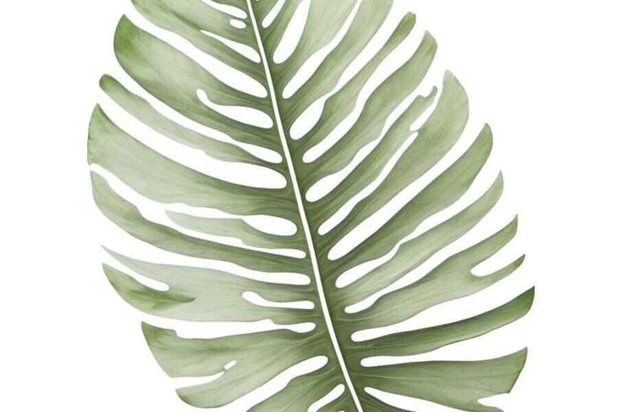 tropical leaf fondant cutter