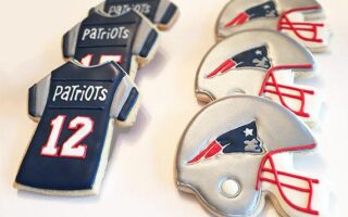 football helmet cookie