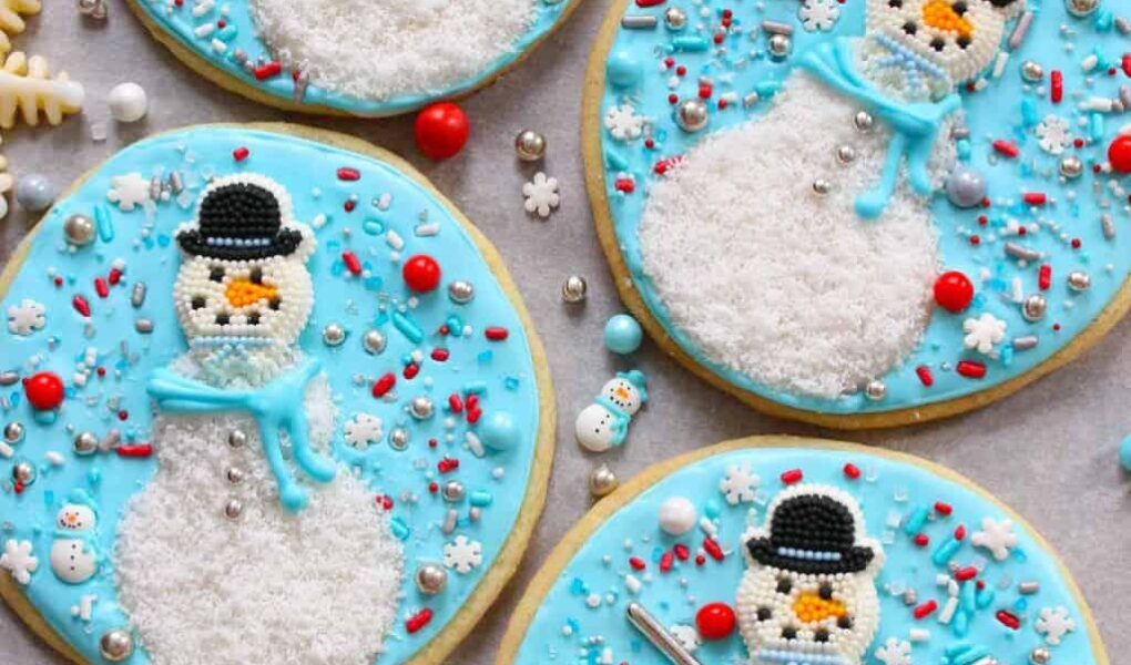 snow globe cookie