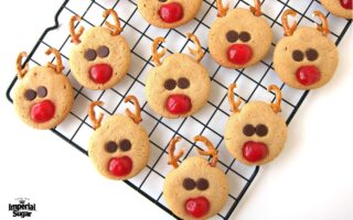 reindeer cookies using gingerbread man cutter